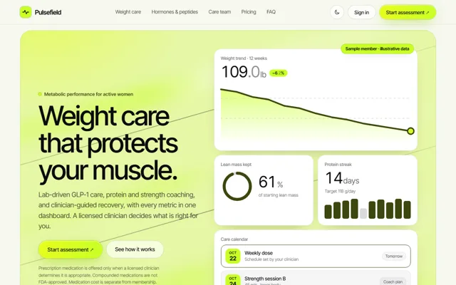 Pulsefield home page